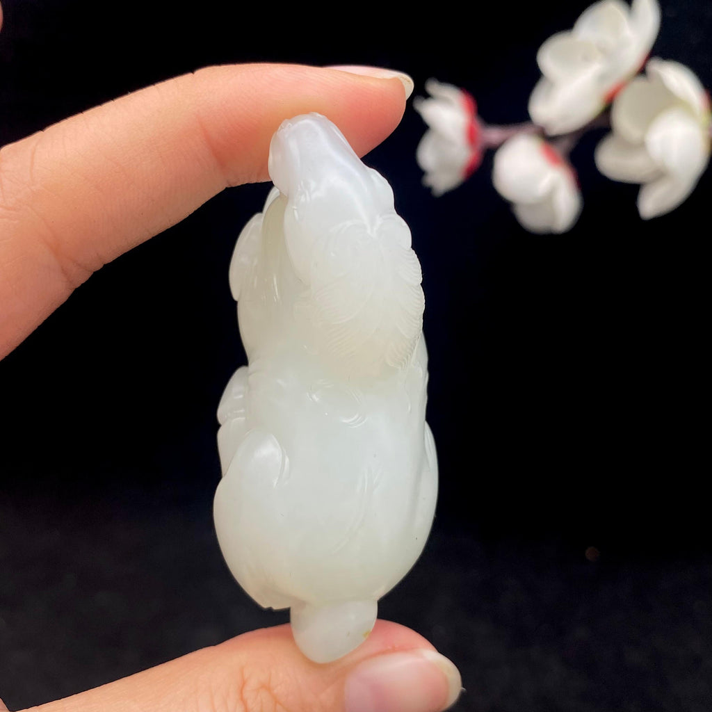 和田玉白玉籽料【马到成功】（64.2g）