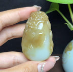 新疆和田玉且末糖狐狸挂件（45.2g）