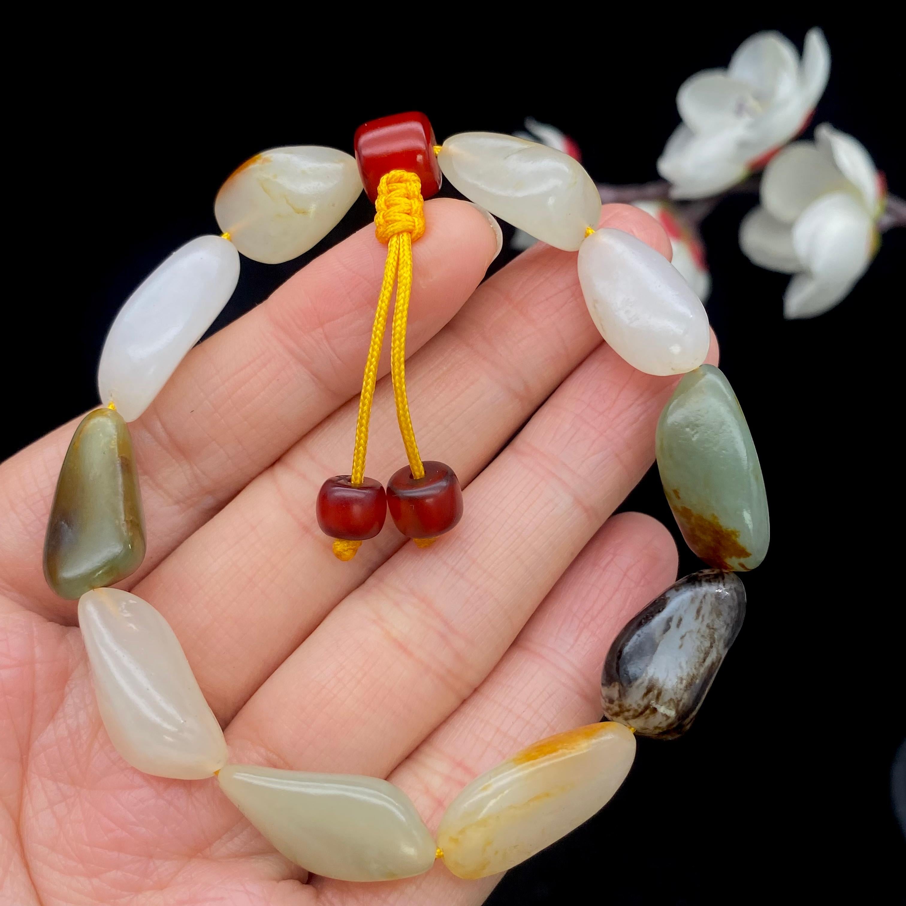 和田玉多宝籽料【精品手串】（26.3g）