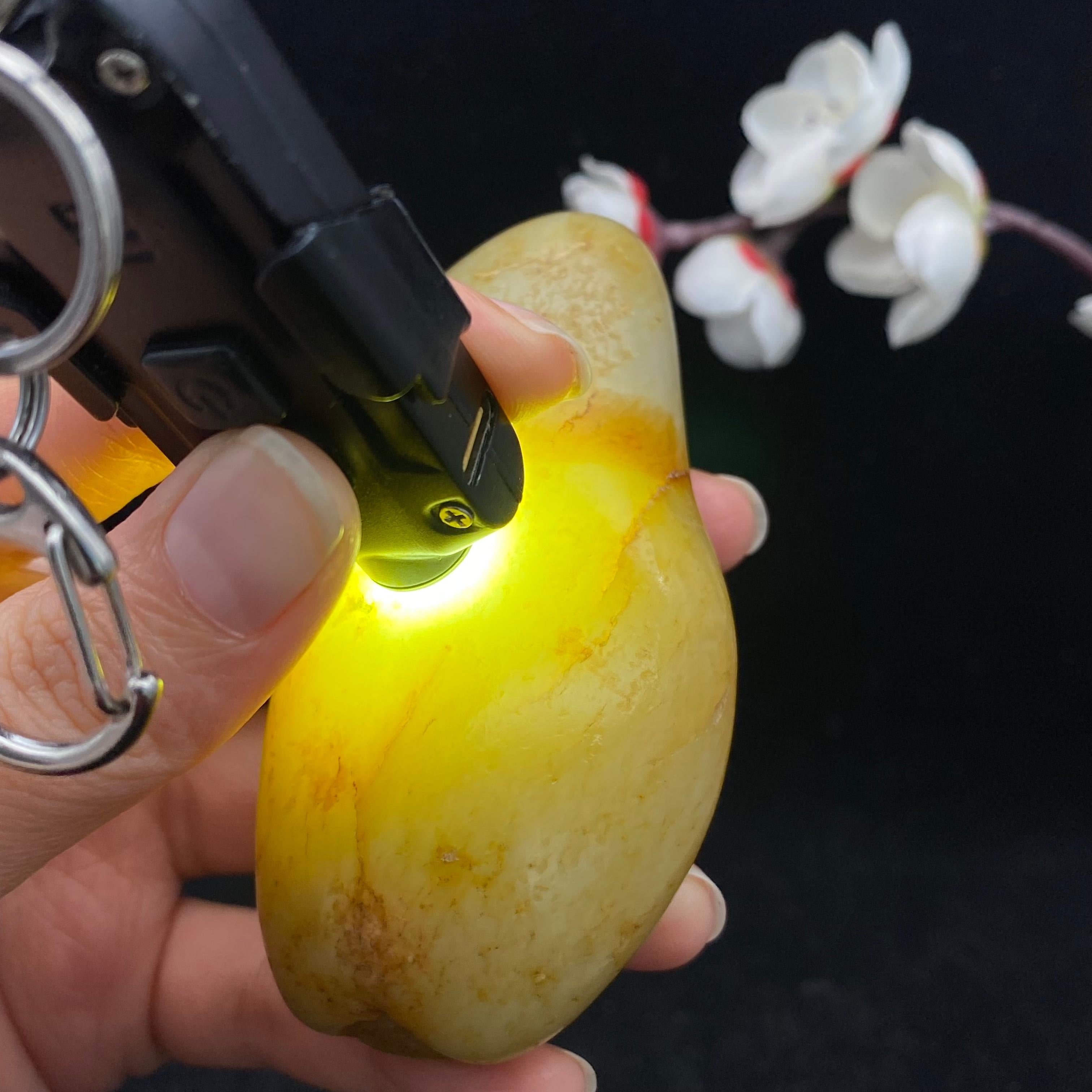 和田玉聚黄皮籽料（201.5g）