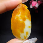 和田玉籽料平安牌挂件（28.2g）