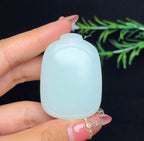 和田玉羊脂白玉平安无事牌（47.5g）