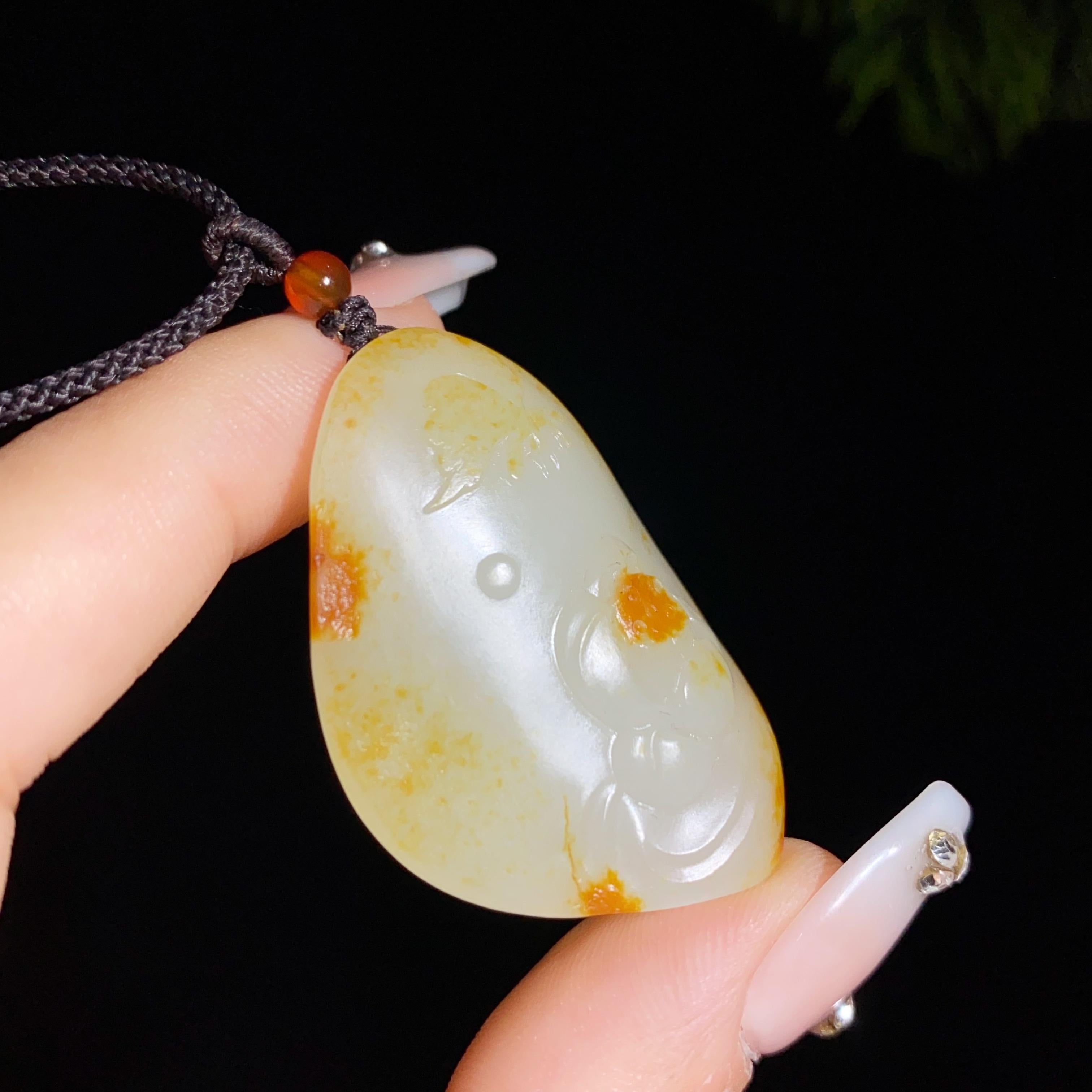 和田玉籽料花开富贵（17.8g）