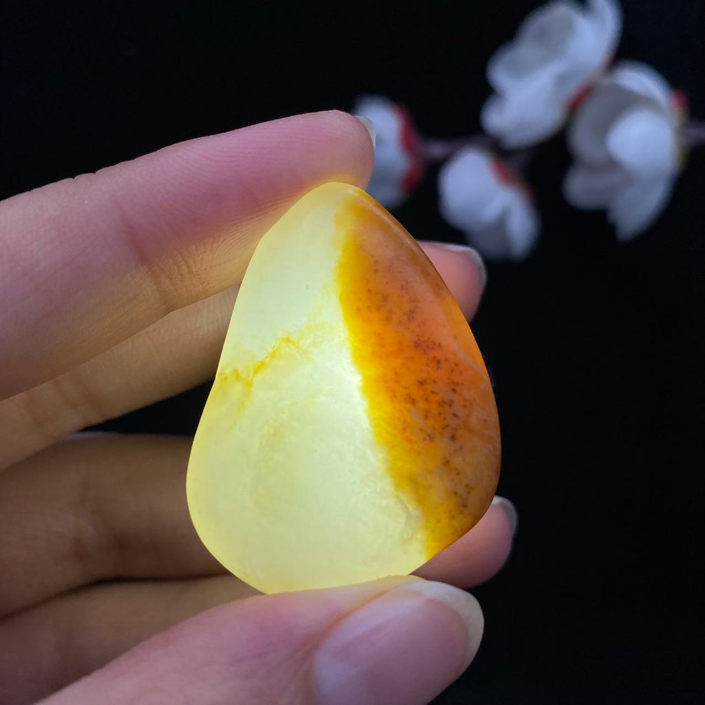 和田玉聚黄皮籽料（14.6g）
