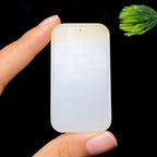 和田玉糖白无事牌（38.0g）