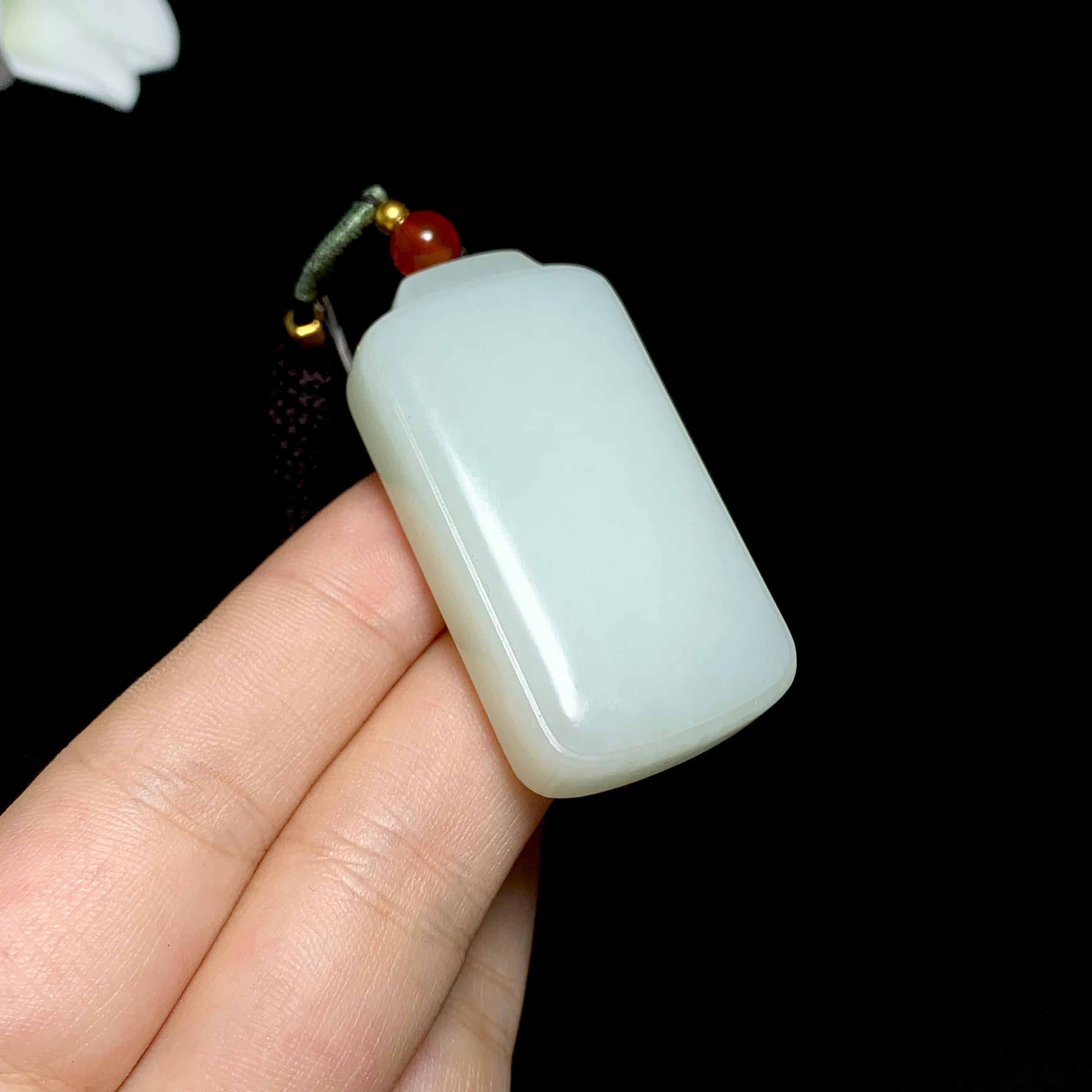 和田山料白玉无事牌（40.5g）