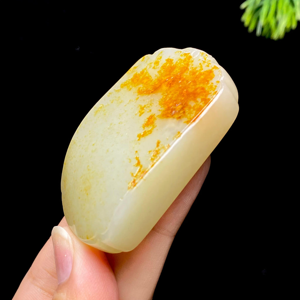 和田玉籽料无事牌（63.5g）