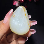 和田玉籽料观音挂件（50.8g）
