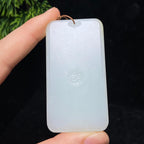 和田玉糖白无事牌（60.4g）