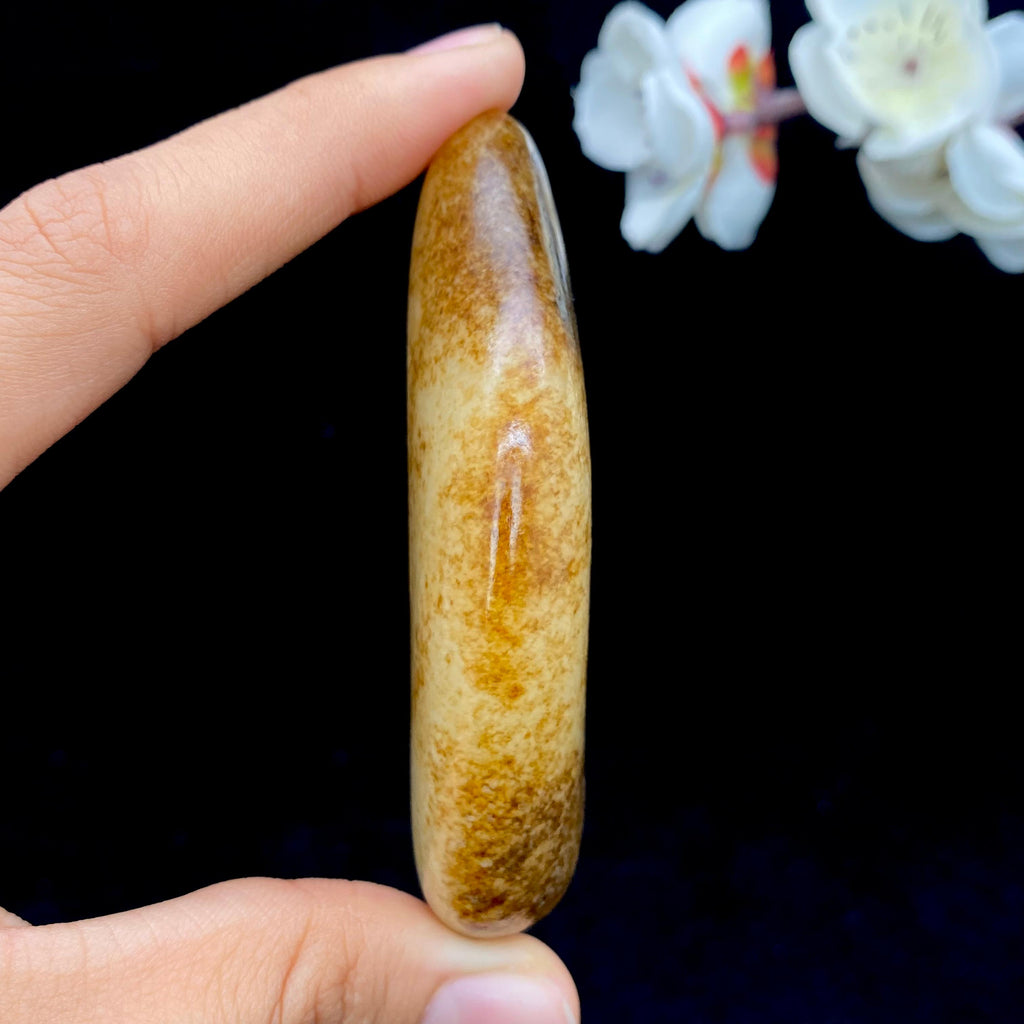 和田玉秋梨皮白肉籽料原石（113g）