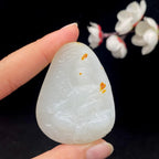 和田玉白玉籽料【观音】挂件（52.9g）