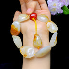 和田玉红皮籽料手串（63.61g）