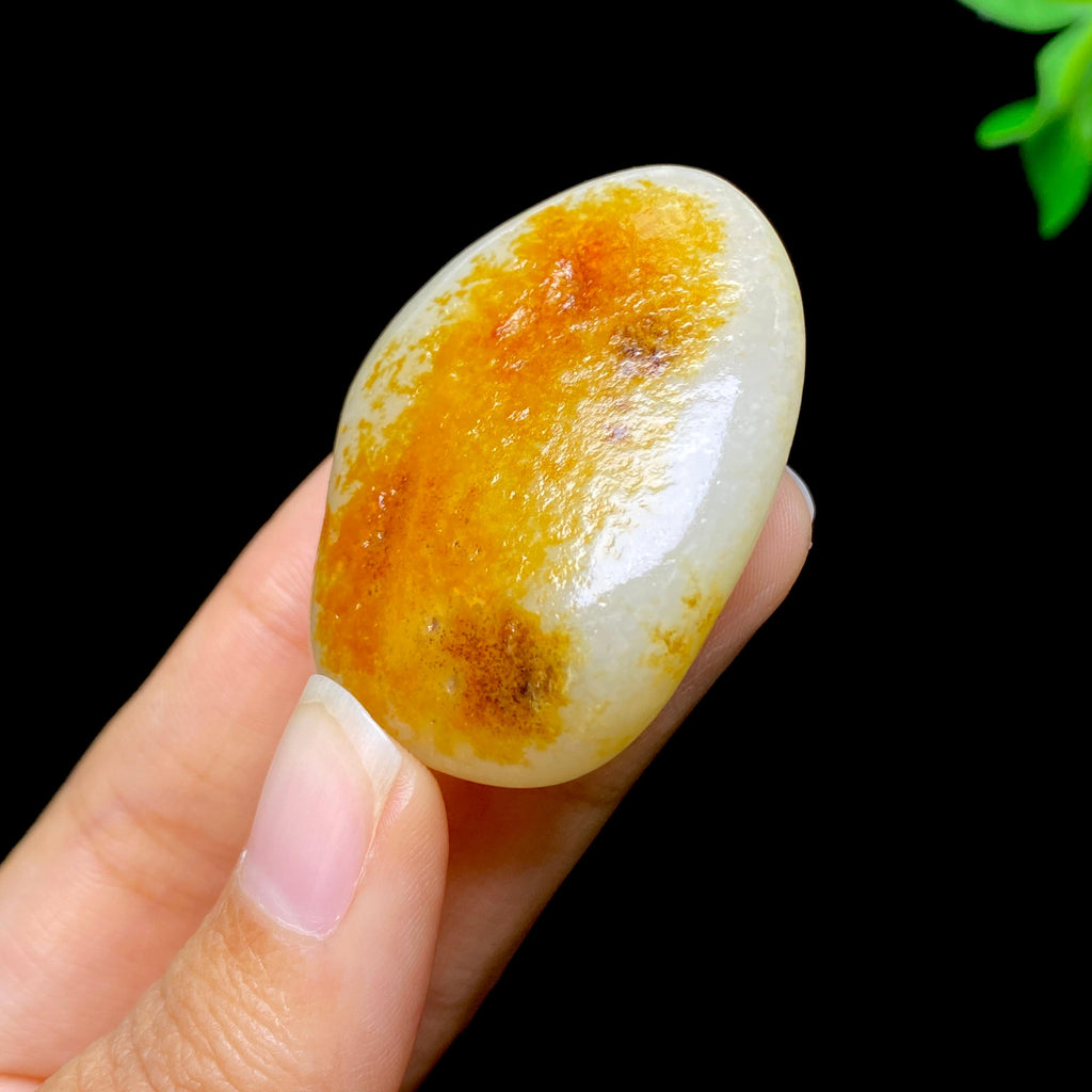 和田玉洒金皮白肉籽料挂件（39.1g）