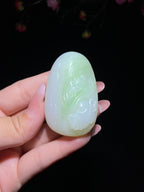和田玉翠青牛挂件（48.8g）