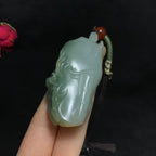 玉龙喀什河洒金皮籽料老子问经（62.8g）