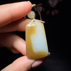 和田玉糖白玉平安牌（16.4g）