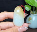 新疆和田玉且末糖白羊脂玉佛公（27.2g）