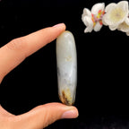【超值推荐】和田玉青花带黑皮籽料手把件（96.2g）
