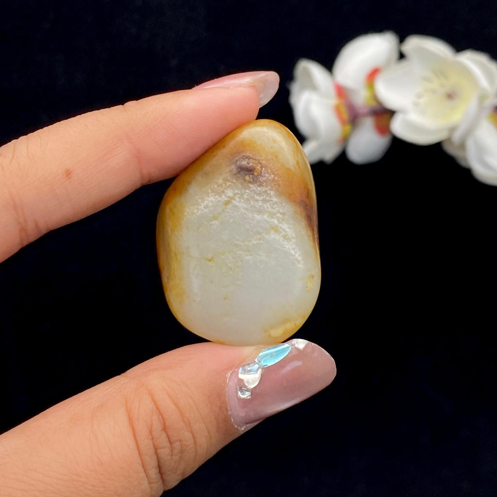 和田玉聚红皮籽料挂件（30g）