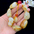 和田玉洒金皮【精品男士手串】（148.4g）