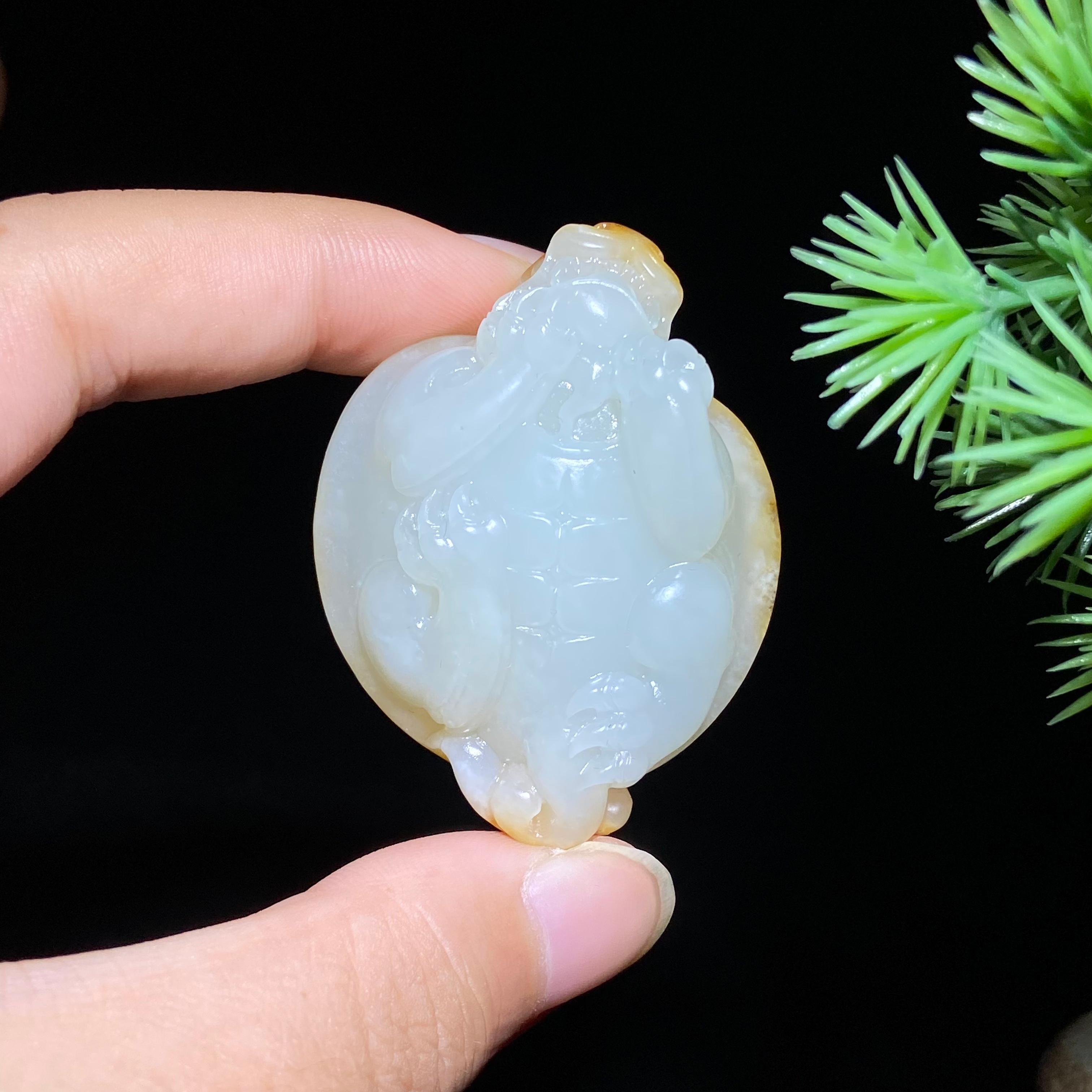 和田玉籽料龙龟（36.3g）