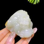 和田玉籽料貔貅手把件（117.1g）