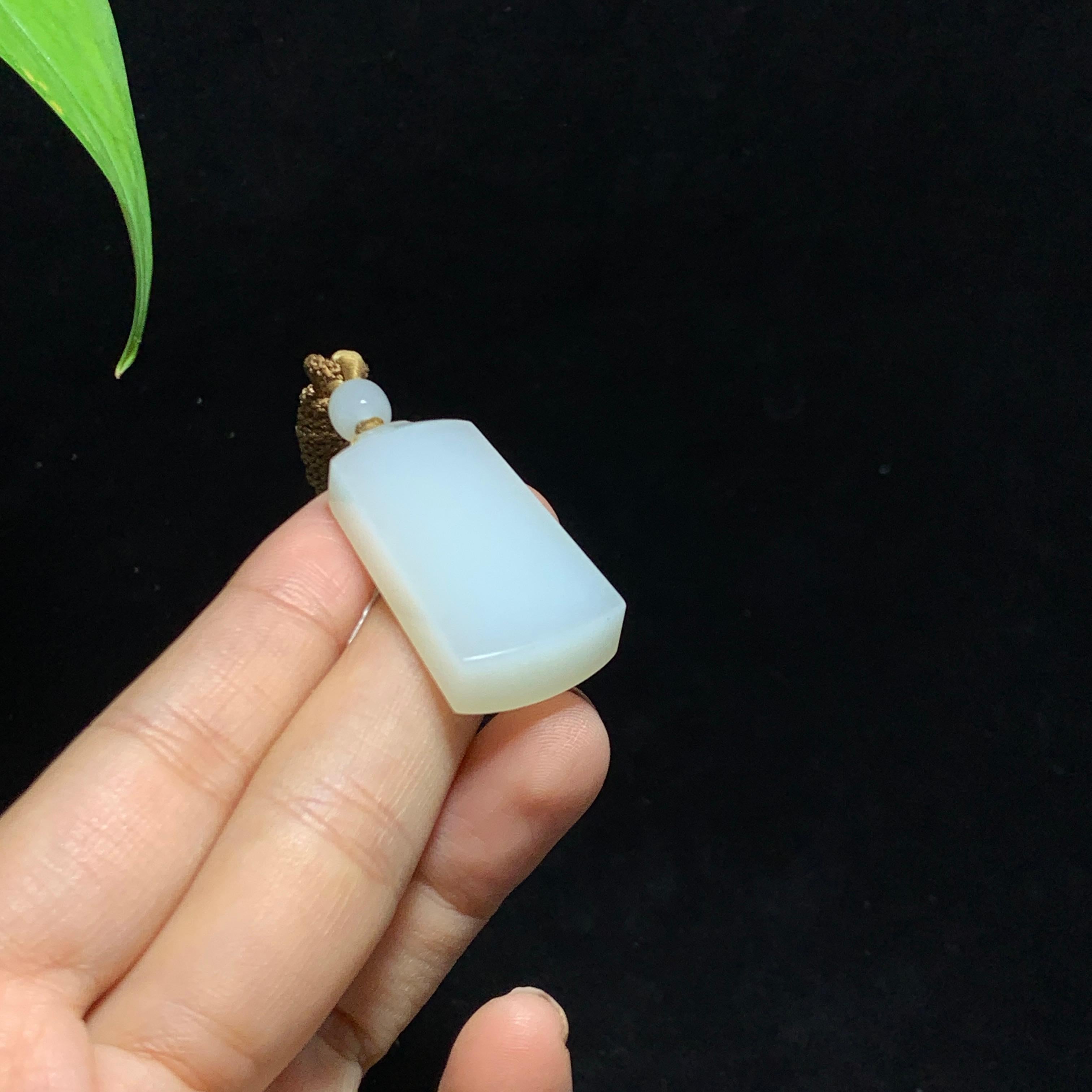 和田山料白玉无事牌挂件（16.0g）