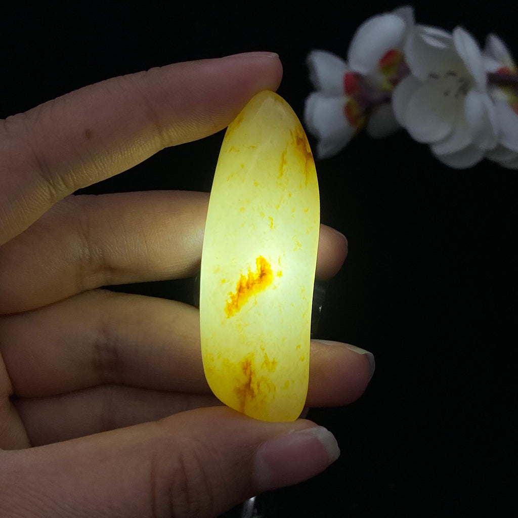 和田玉洒金皮籽料挂件（22.6g）