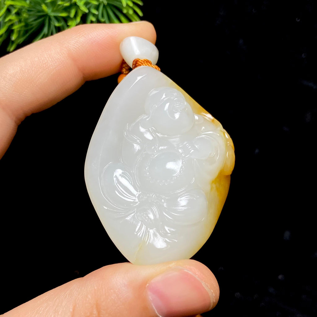 和田玉籽料佛公（47.3g）