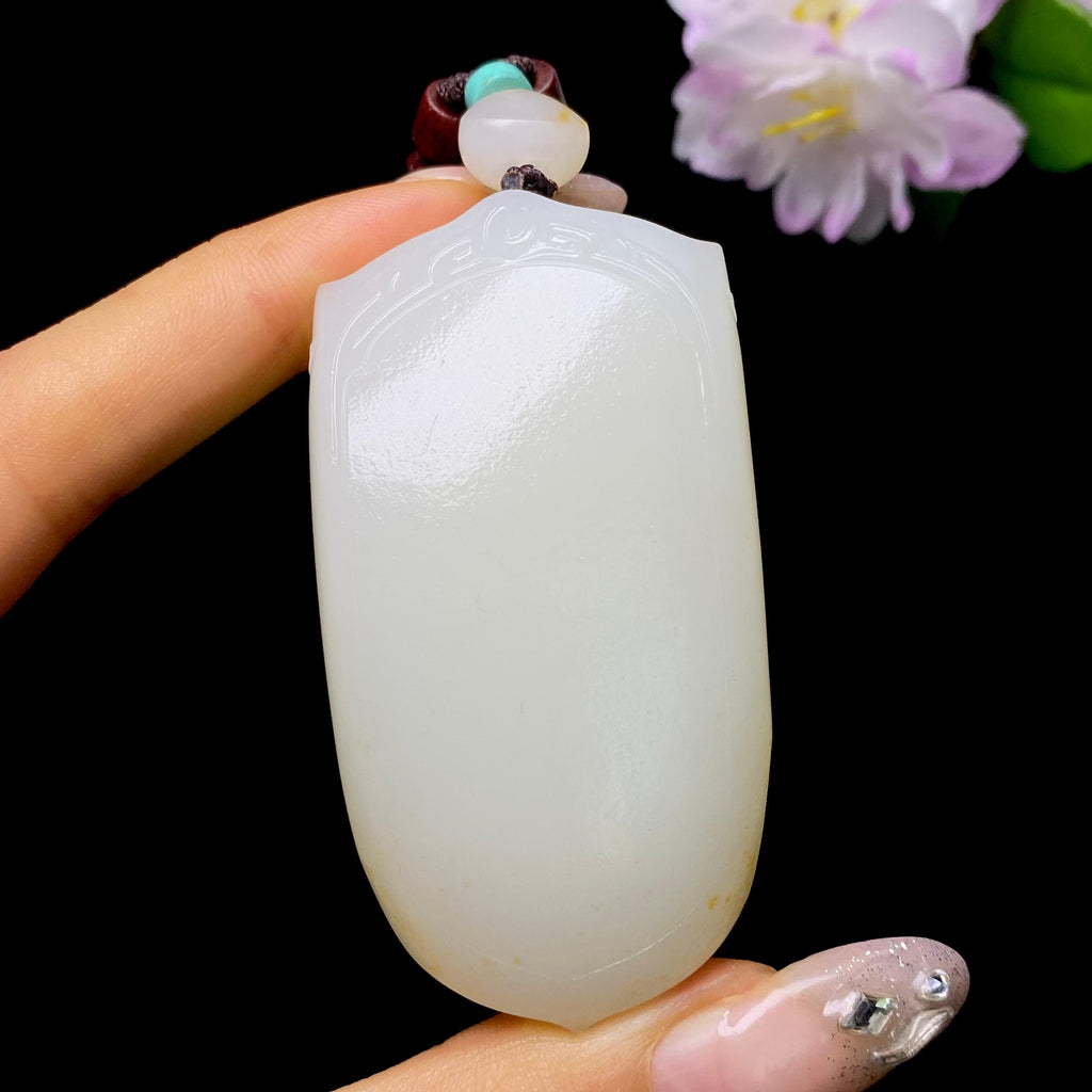 和田玉籽料无事牌（50.5g）