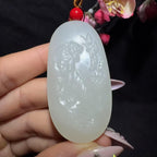 和田玉白玉挂件虎虎生威（41.0g）