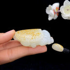 和田玉籽料【龙龟】挂件（60.8g）