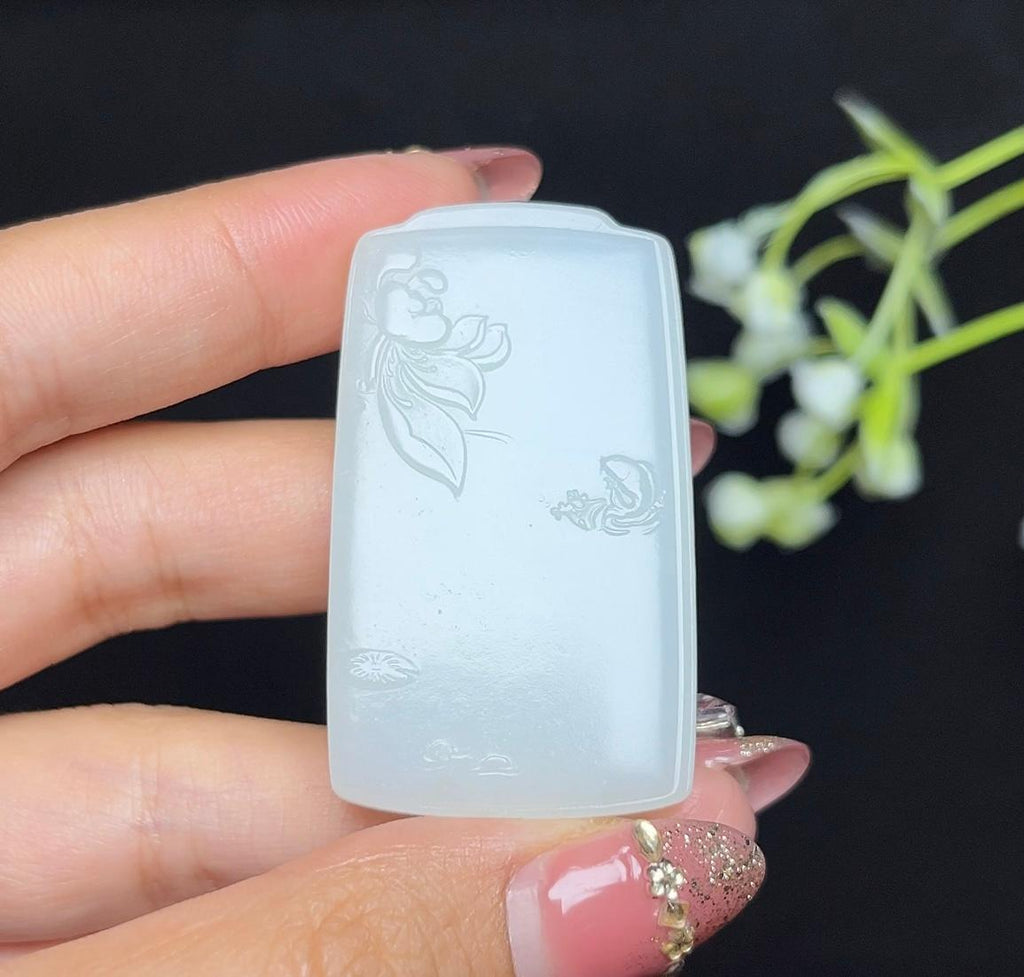 和田白玉山水观音（30.7g）