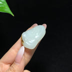 和田籽料秋梨皮白玉弥勒佛挂件（25.0g）
