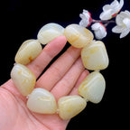 和田玉洒金皮【精品手串】（156.3g）