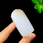 秒杀和田玉糖白无事牌（47.5g）
