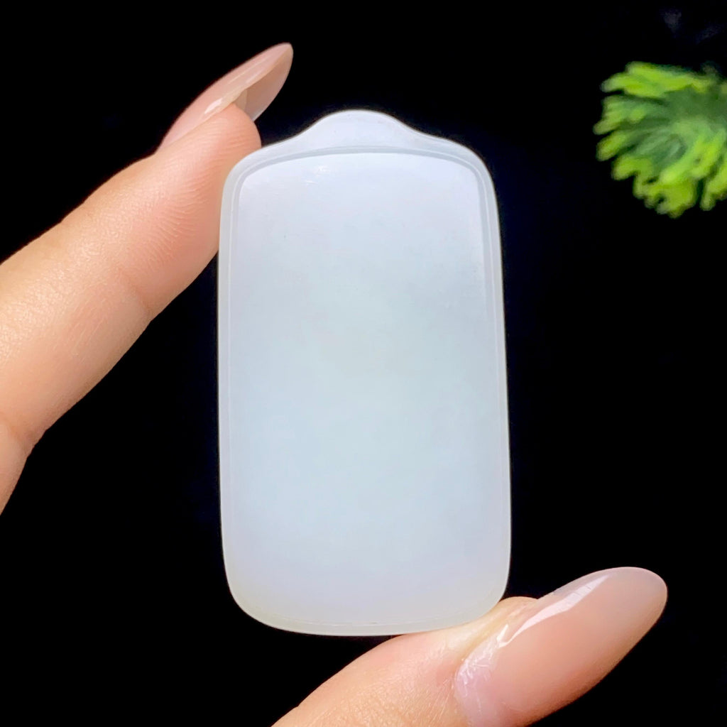 和田玉糖白无事牌（40.2g）