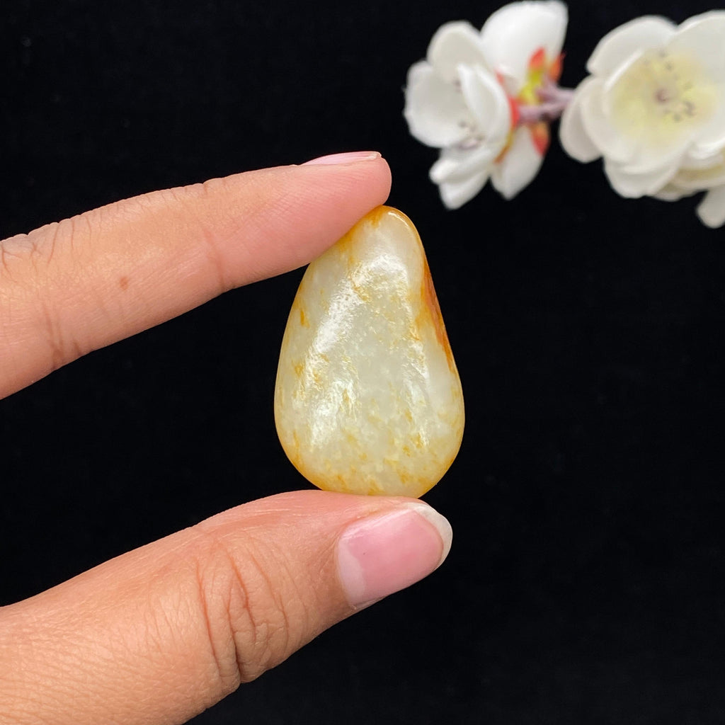 和田玉洒金皮籽料吊坠籽（12.9g）