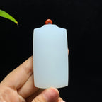 和田山料白玉无事牌挂件（80.0g）