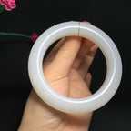 收藏级和田羊脂白玉大圈手镯（79.0g）