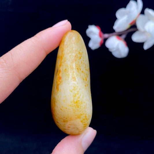 和田玉满洒金皮籽料原石（78.5g）