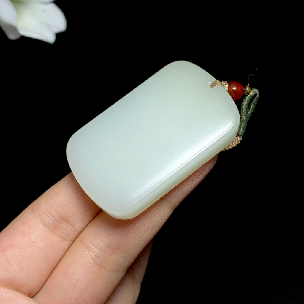 和田山料糖白玉平安无事牌（39.2g）