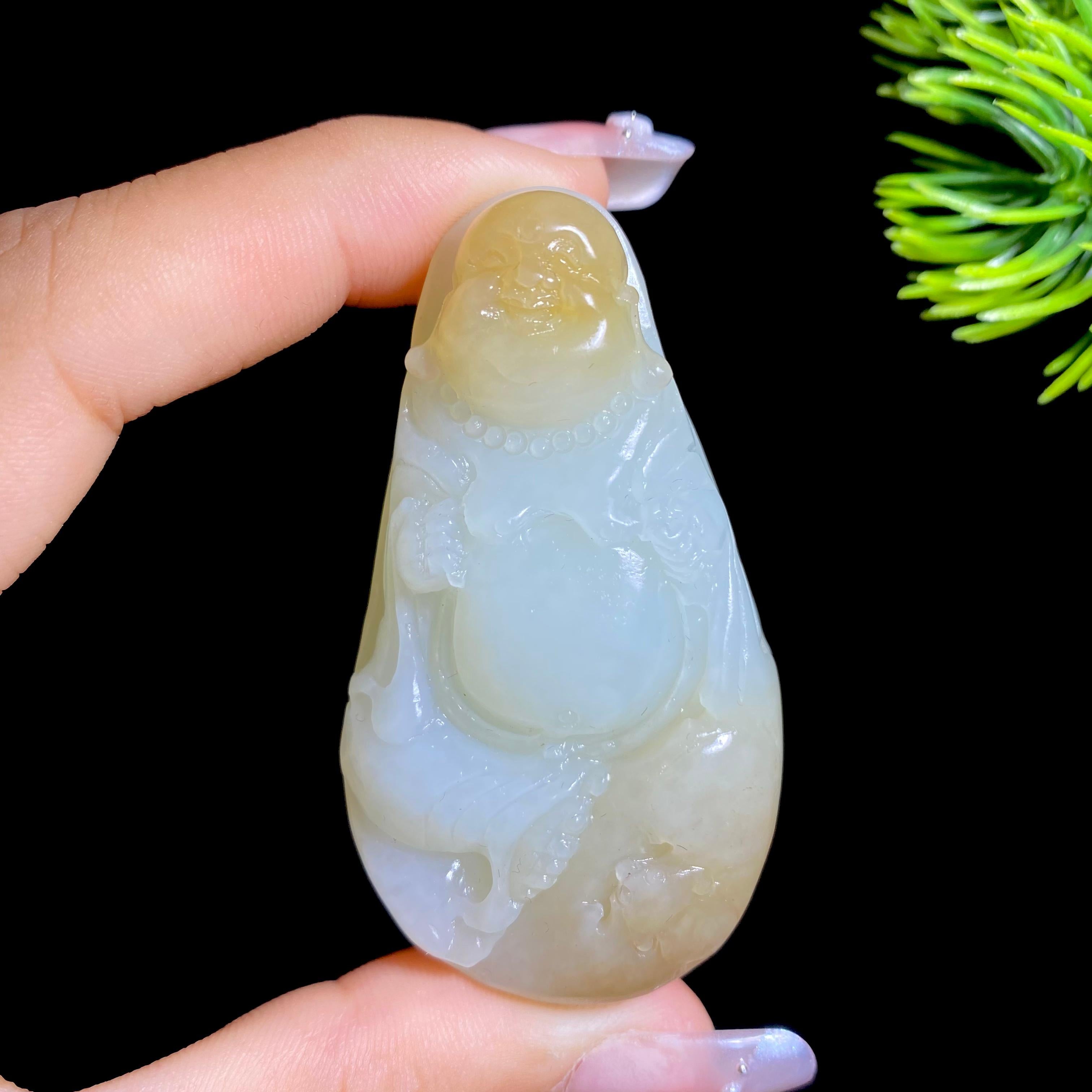 和田玉糖白佛公12403010313（59.3g）