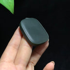 和田山料黑青无事牌挂件（40.0g）
