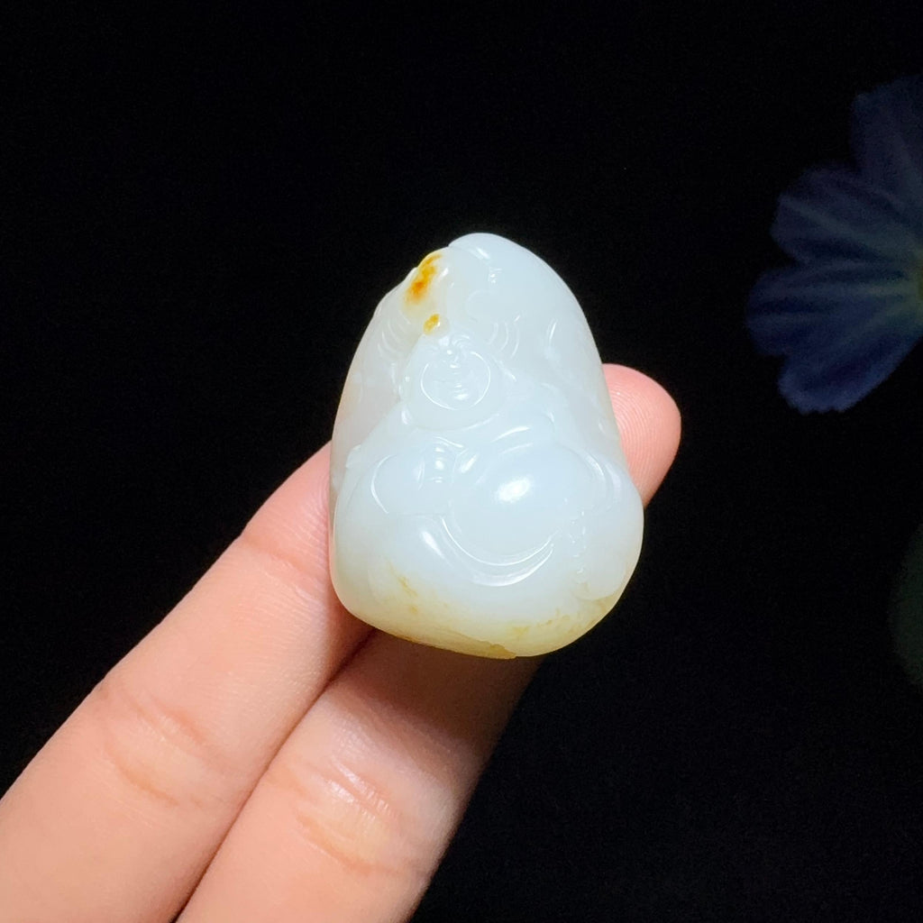 和田玉籽料挂件佛公（27.5g）