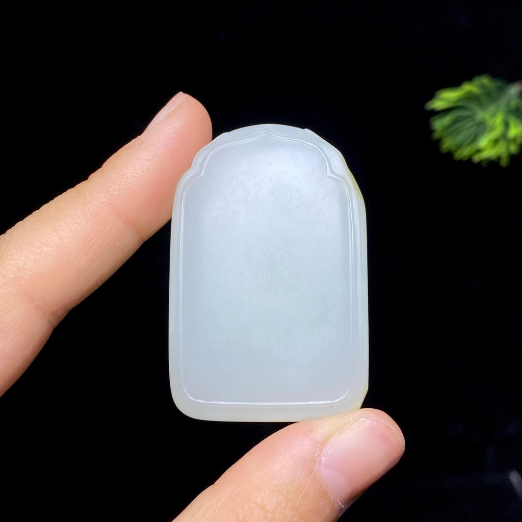 和田玉籽料无事牌（33.5g）