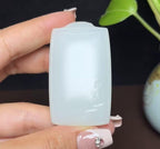 和田羊脂玉平安无事牌（48.3g）