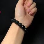 和田山料黑青老型珠手串（62.1g）