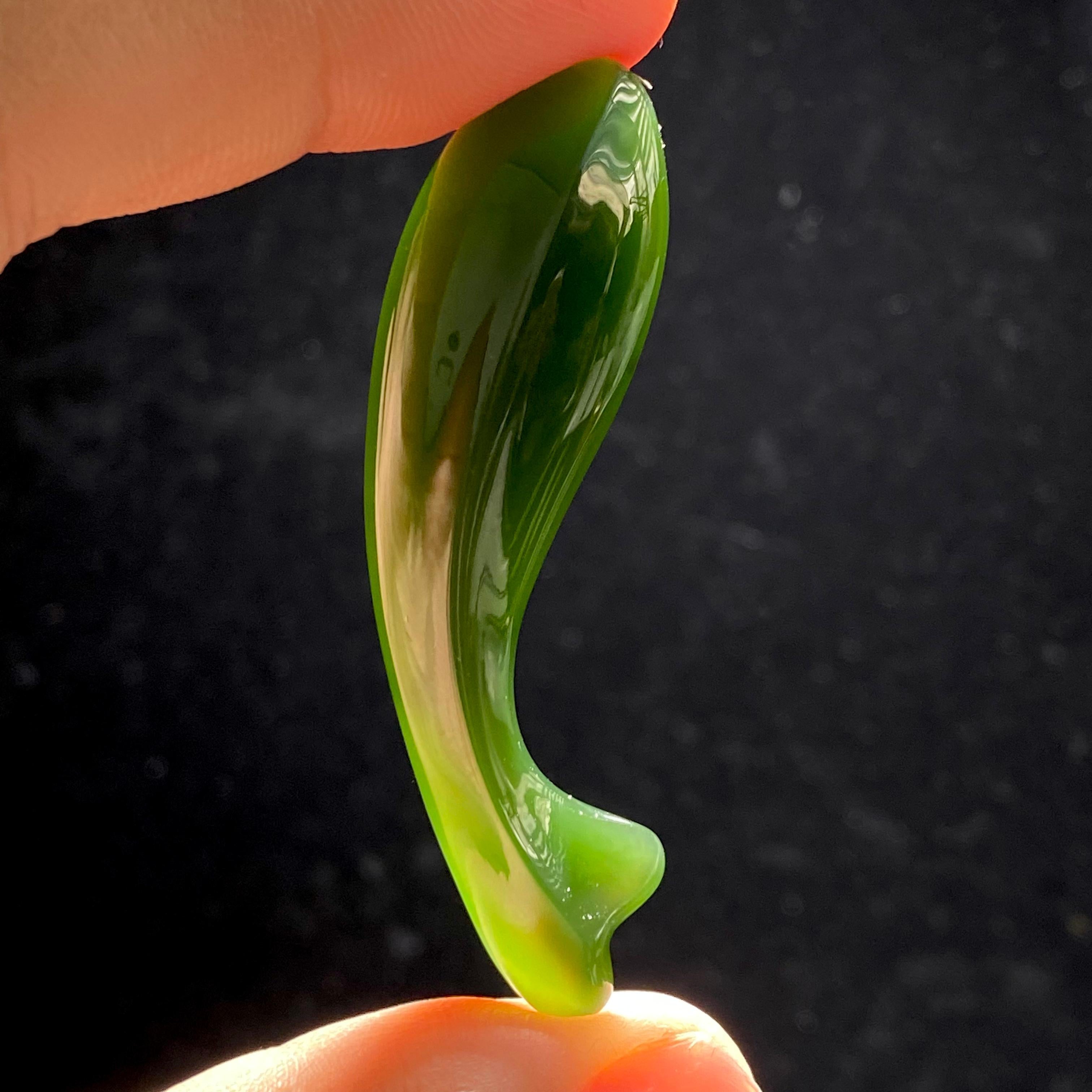 和田玉碧玉年年有余（11.6g）