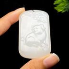 和田玉白玉生肖猪（33.2g）